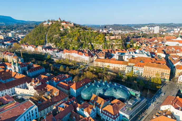 Graz ist die zweitgrößte Stadt in Österreich